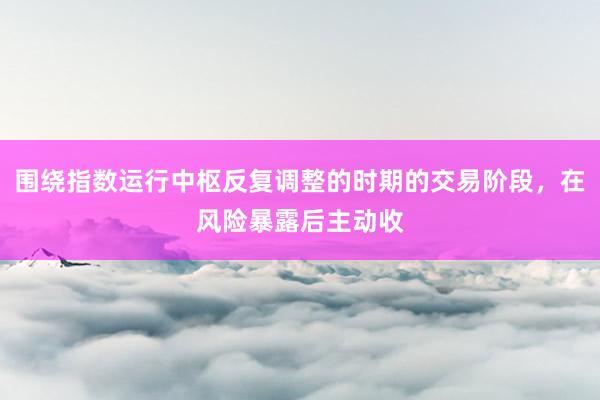 围绕指数运行中枢反复调整的时期的交易阶段，在风险暴露后主动收